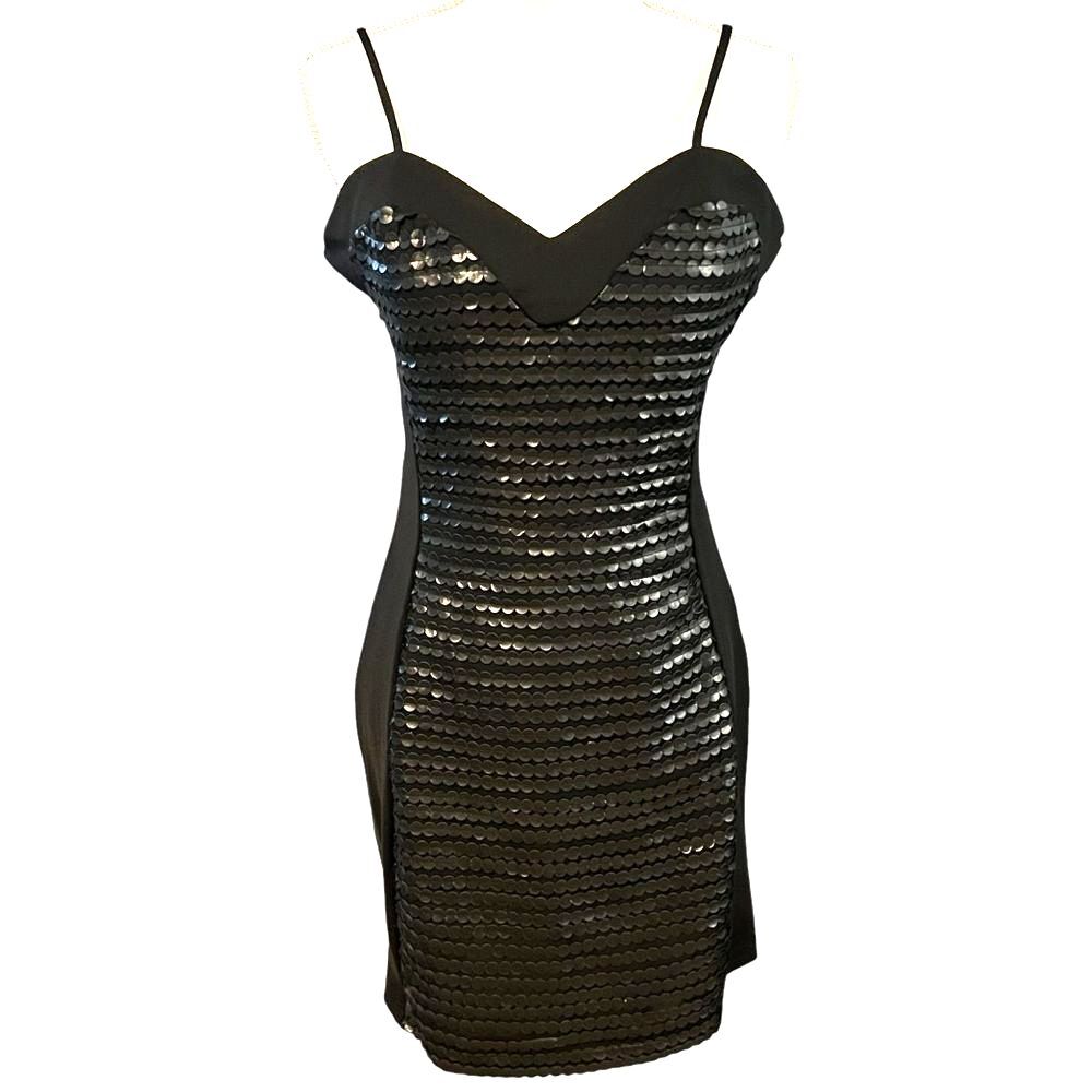 Alberto Makali Y2K Black Whimigoth Party Dress Size 10 Cocktail Glam Clubwear